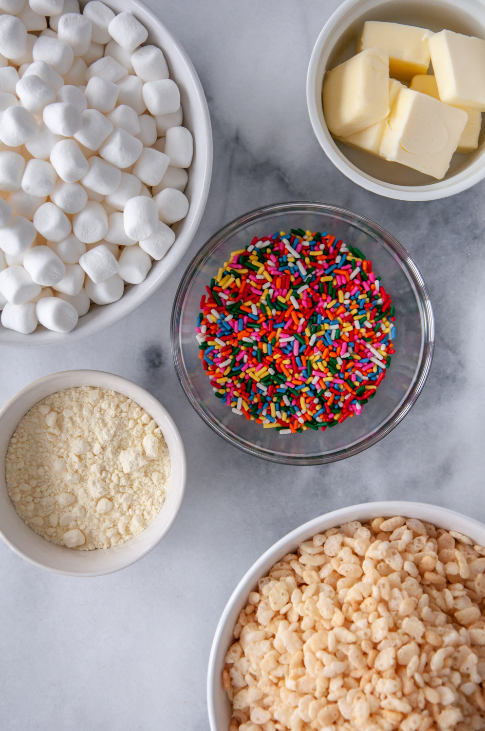 Cake Batter Rice Krispie Treats | Made It. Ate It. Loved It.