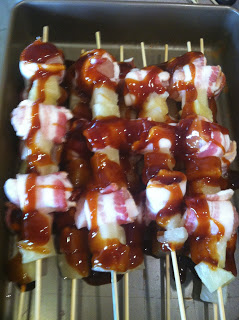 Teriyaki Bacon Wrapped Chicken and Pineapple Kabobs