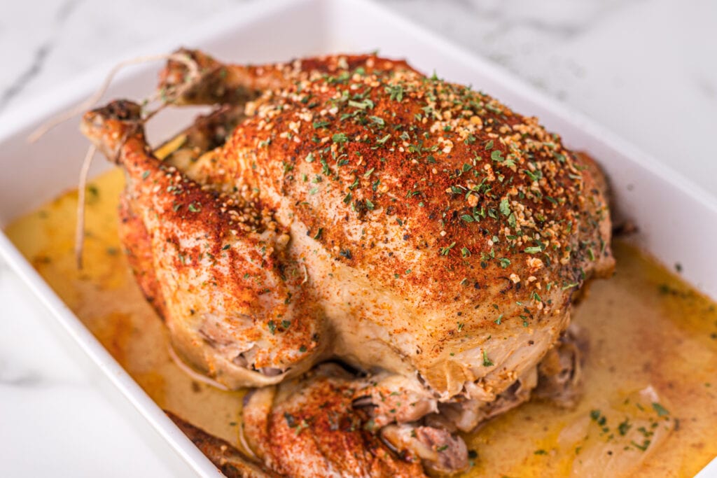 Slow Cooker Rotisserie Chicken • The Prairie Homestead