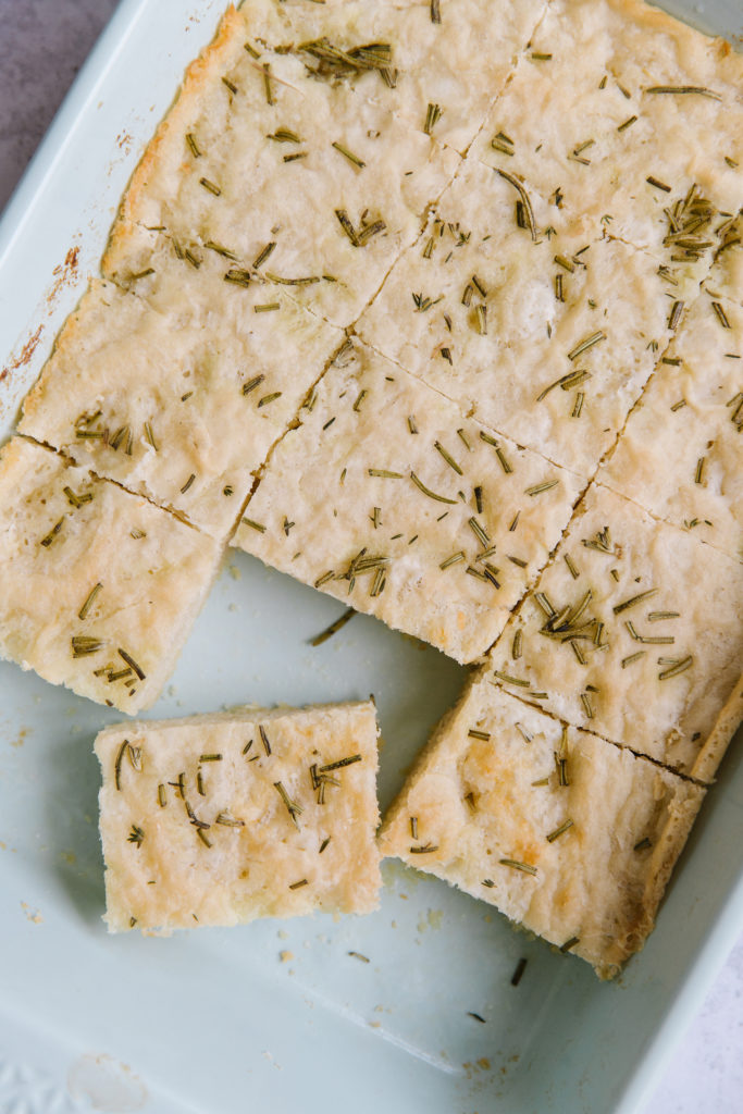 Quick focaccia, made from scratch in one hour flat!