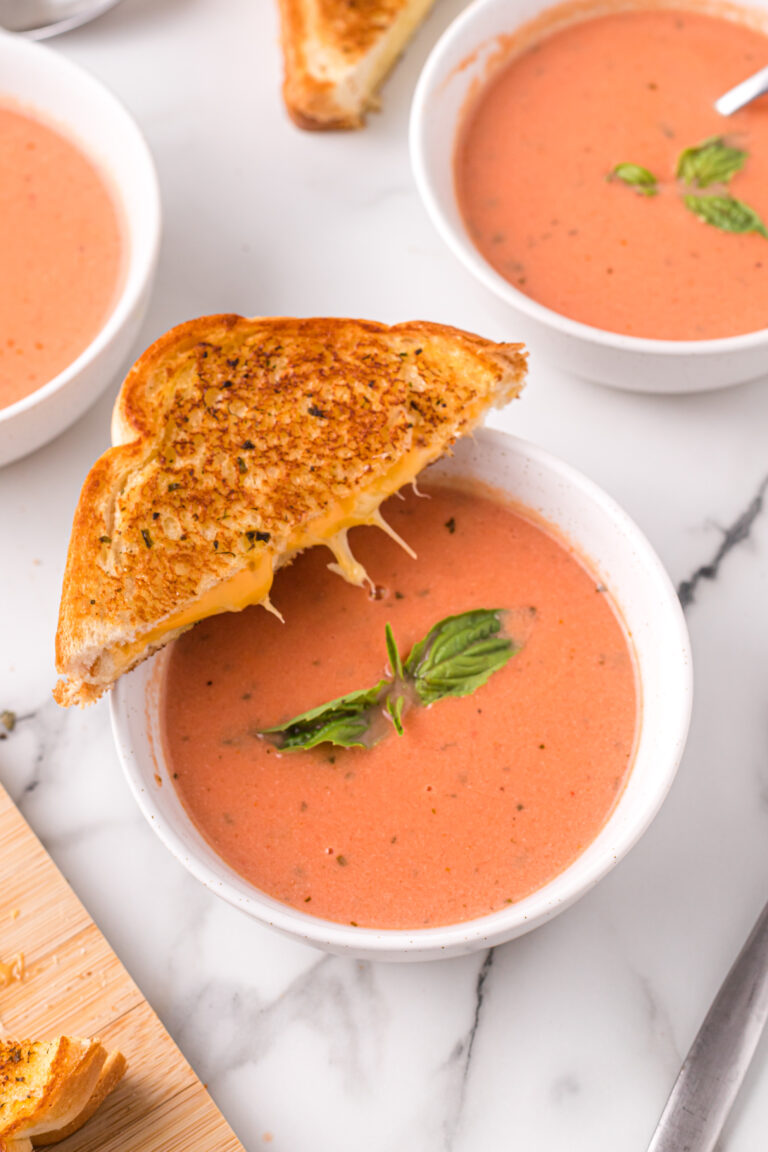 Tomato Basil Soup and the Perfect Grilled Cheese