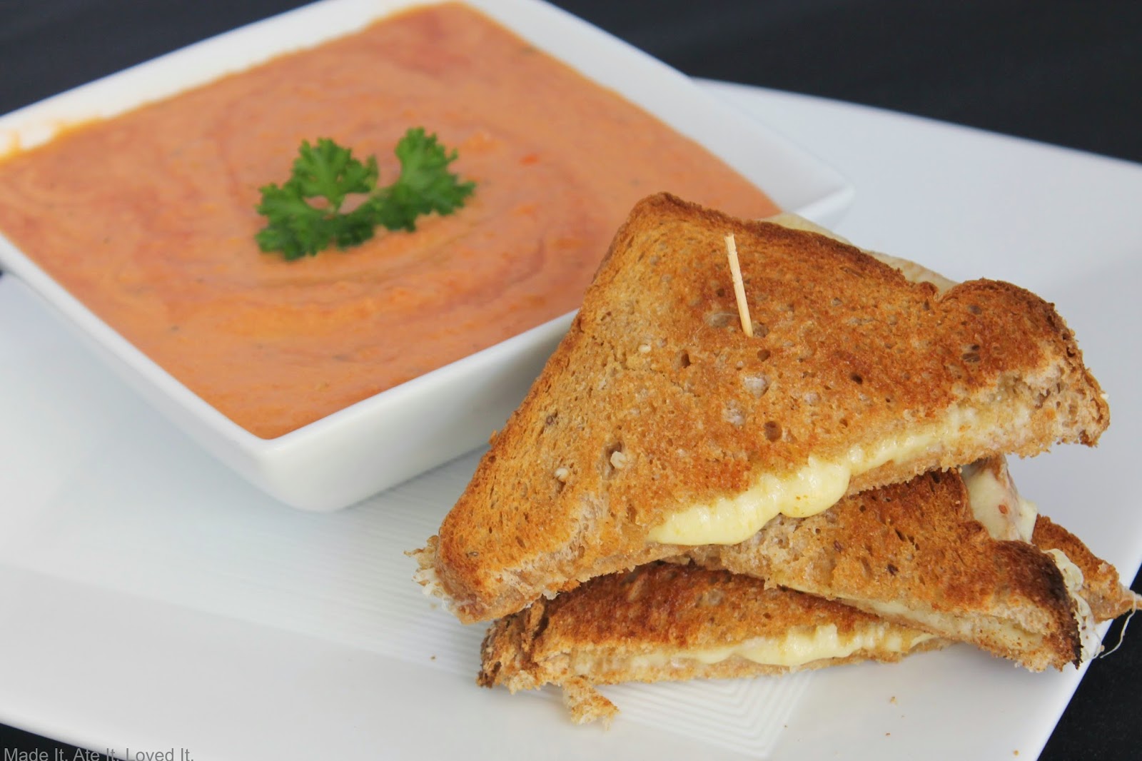 Tomato Basil Soup and the Perfect Grilled Cheese
