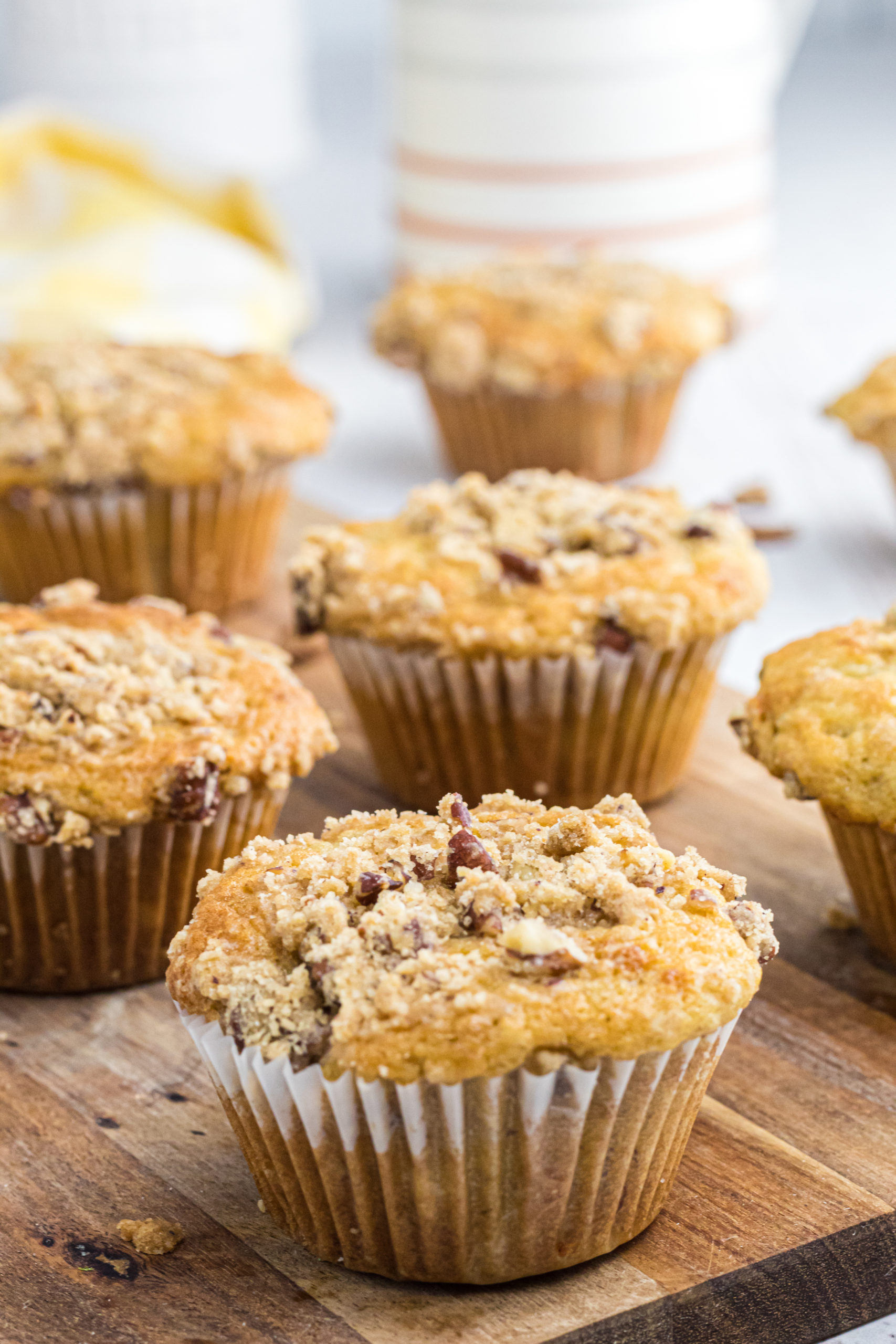 Banana Muffins with Streusel Topping with Streusel Topping | Made It ...