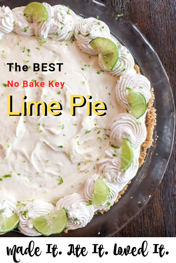 The Best Key Lime Pie is also the best No Bake Pie. I can't wait to share this yummy no bake key lime pie with you all! I am a lover of key limes. They are part of my weekly grocery haul and are mostly found floating in my diet coke.