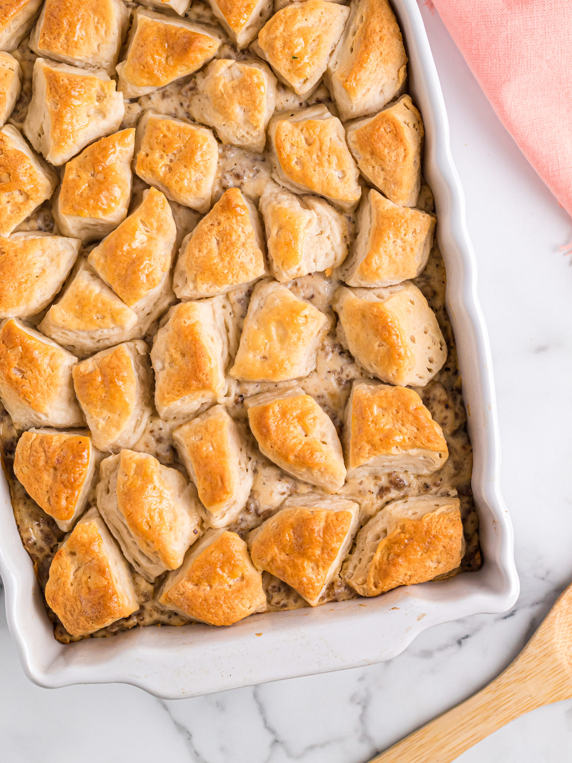 Biscuits and Gravy Casserole - Tastes Better from Scratch