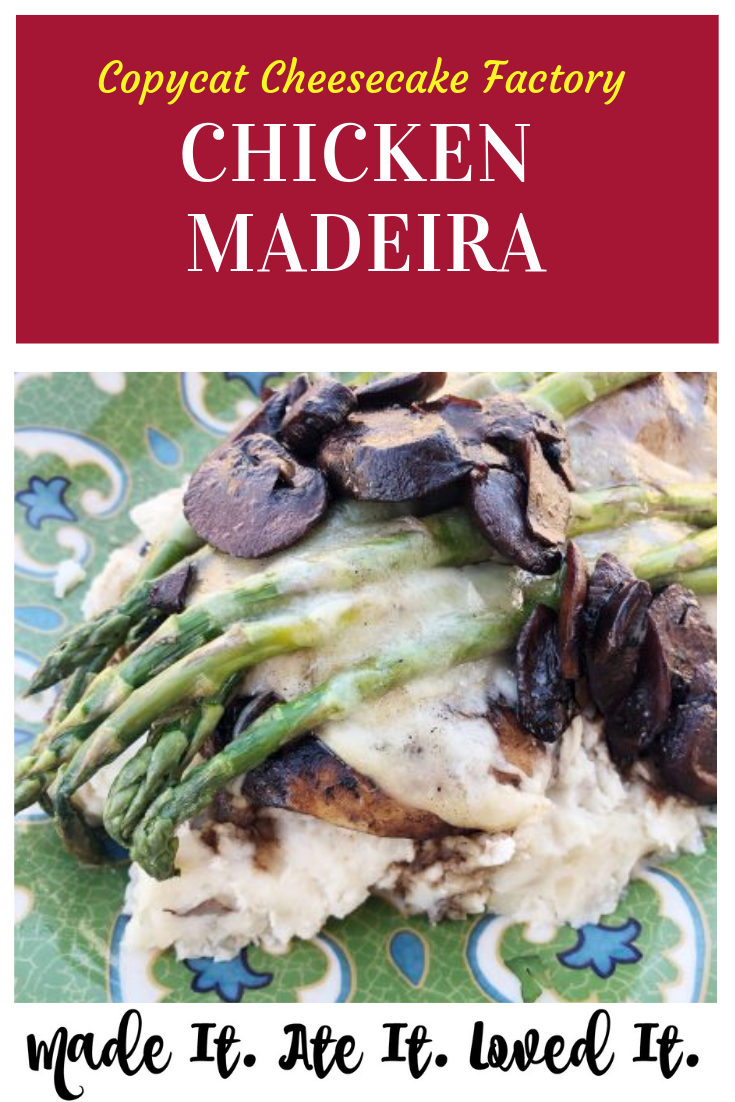 Copycat Cheesecake Factory Chicken Madeira #madeitateitlovedit #chickenrecipes #deliciousfood #maindishes #copycatrecipes #cheesecakefactory