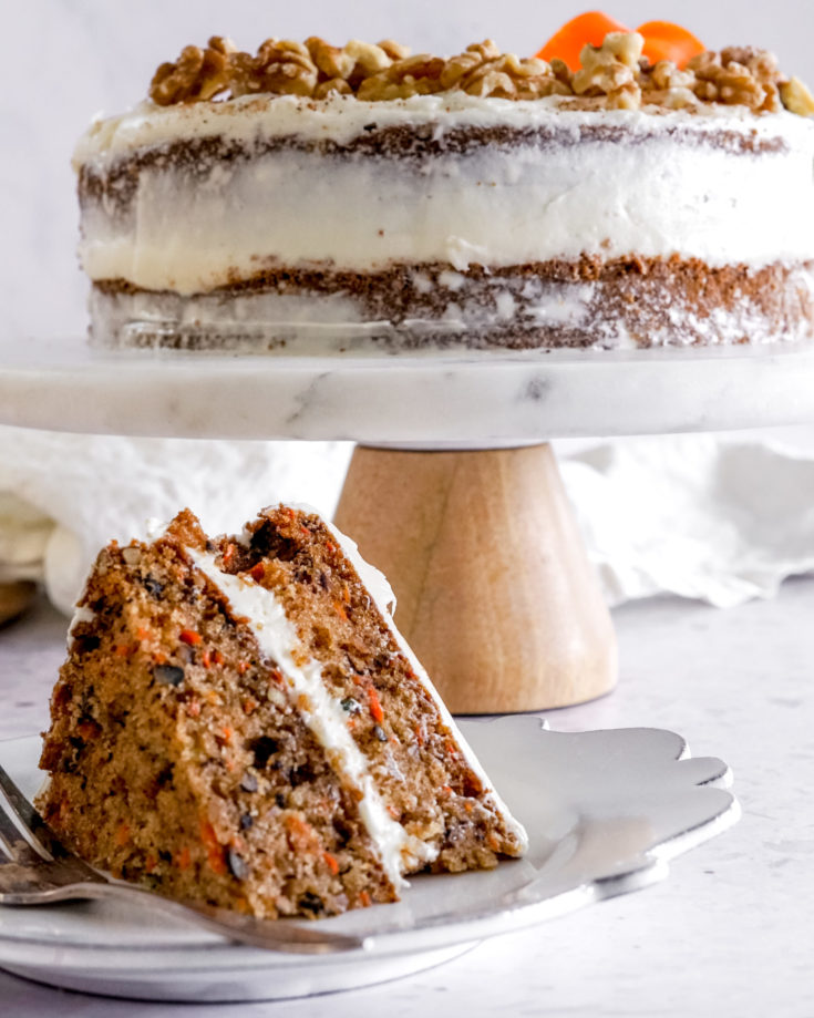 Carrot Cake with Thick Cream Cheese Frosting