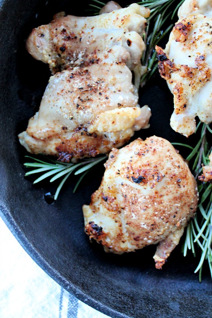 oven baked crispy chicken thighs