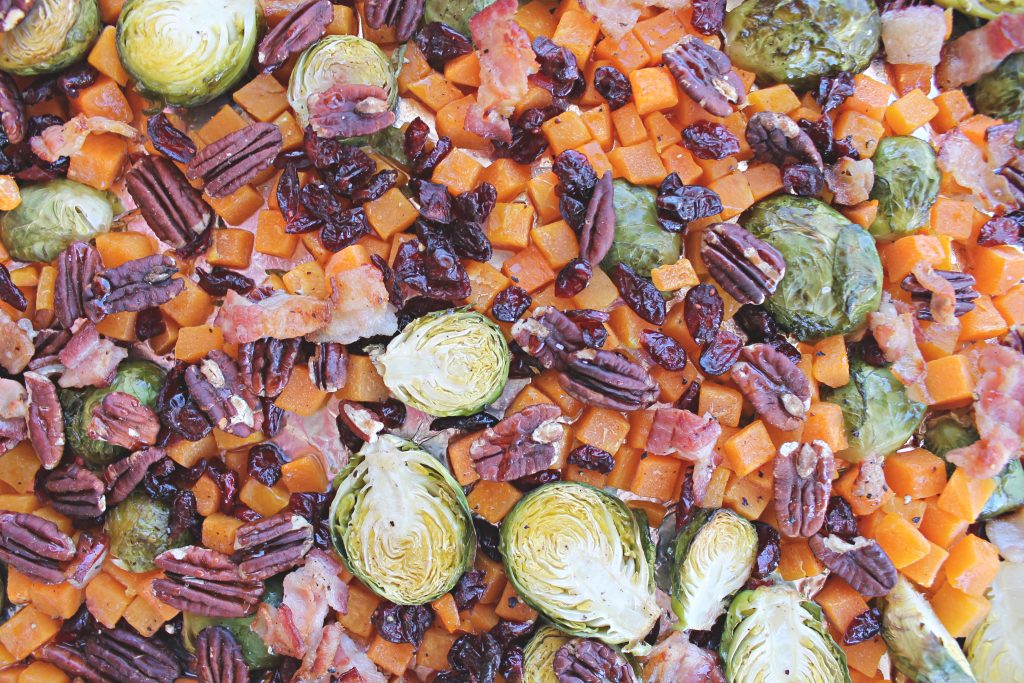roasted Brussel sprouts with bacon 