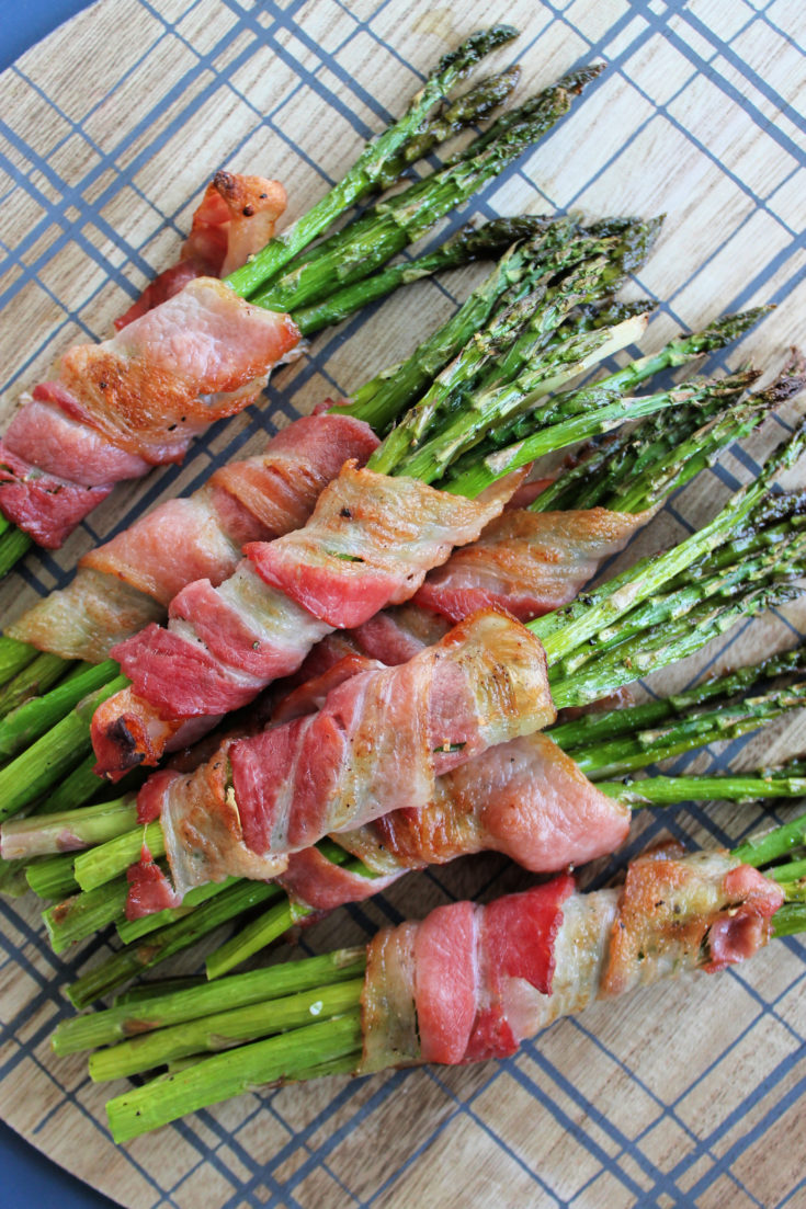 Oven Baked Bacon Wrapped Asparagus