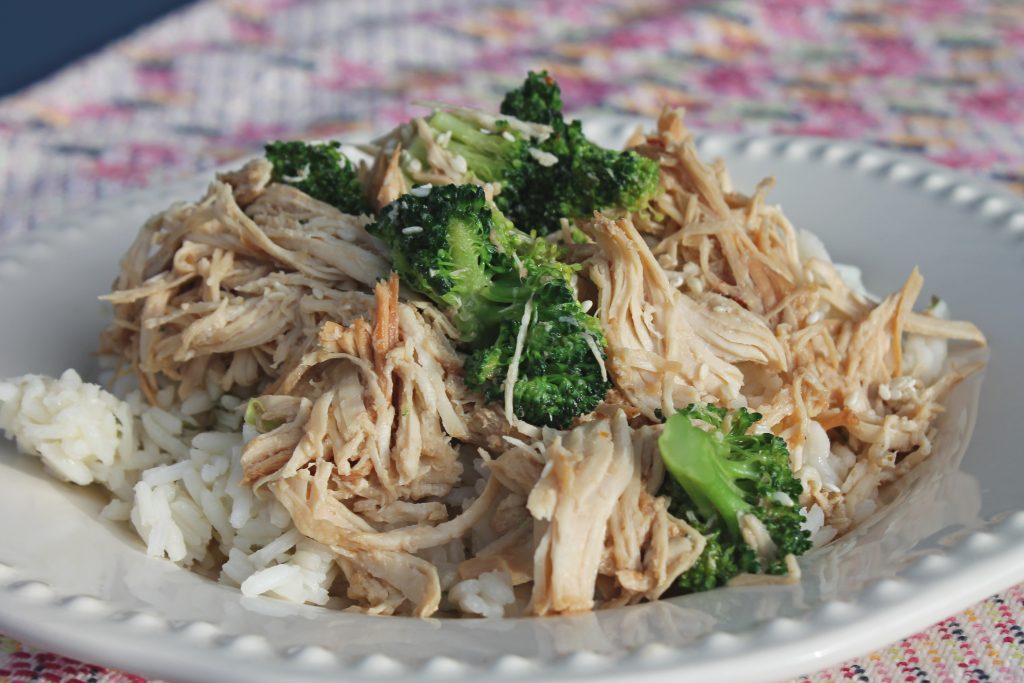 slow cooker Mongolian chicken and broccoli