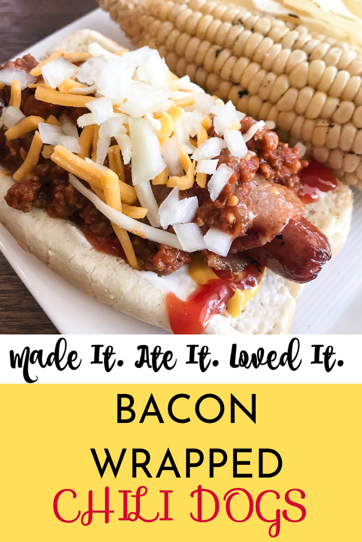 Bacon Wrapped Chili Dogs