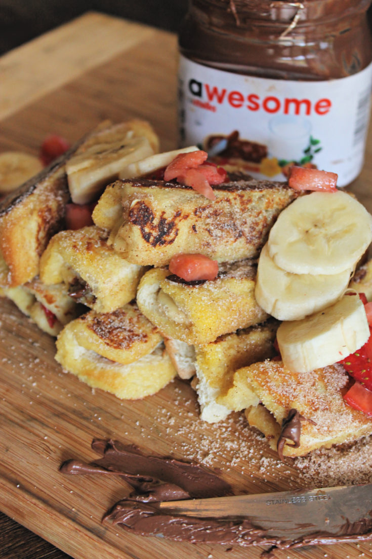 Nutella French Toast Roll Ups!