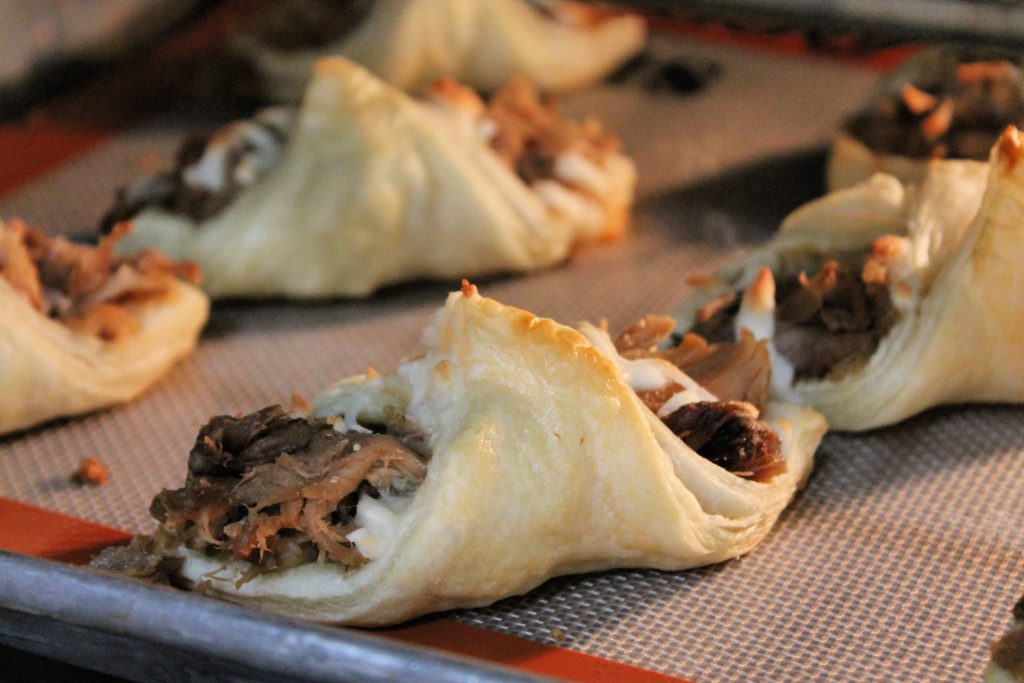 Pulled Pork Pastry Puffs - Football Friday - Plain Chicken