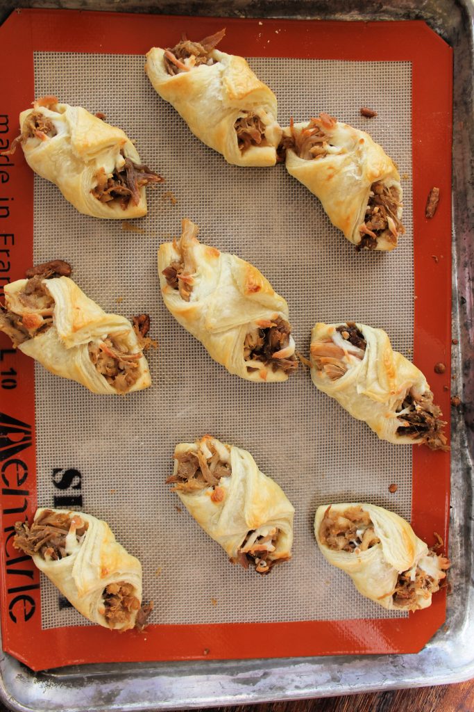 Pulled Pork Pastry Puffs - Football Friday - Plain Chicken