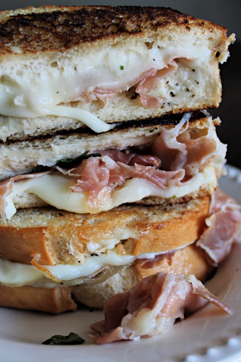 Basil Prosciutto Grilled Cheese