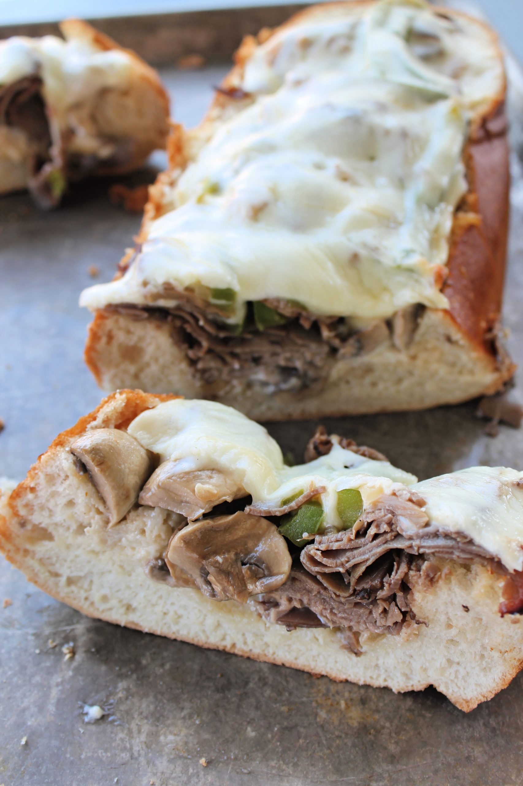 Philly Cheese Steak Cheesy Bread