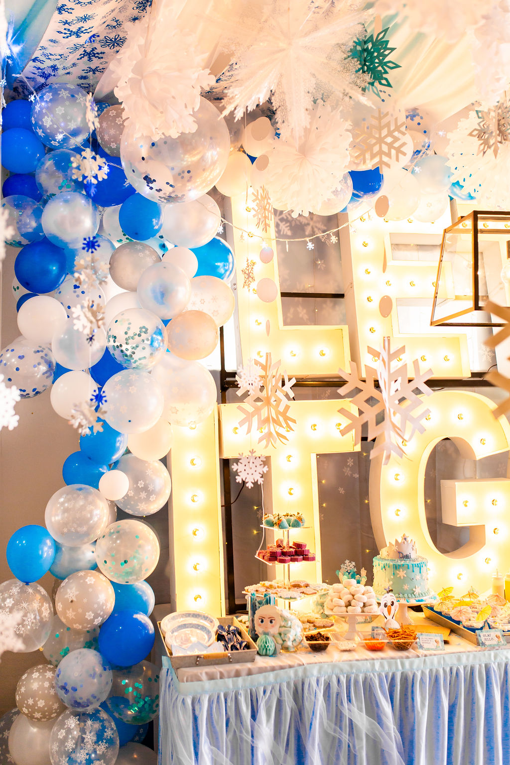 The ULTIMATE Frozen Theme Birthday Party | Decor, Food, and SNOW!!