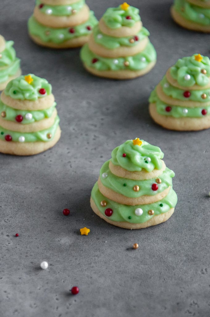 Christmas Tree Stacked Sugar Cookies | Made It. Ate It. Loved It.