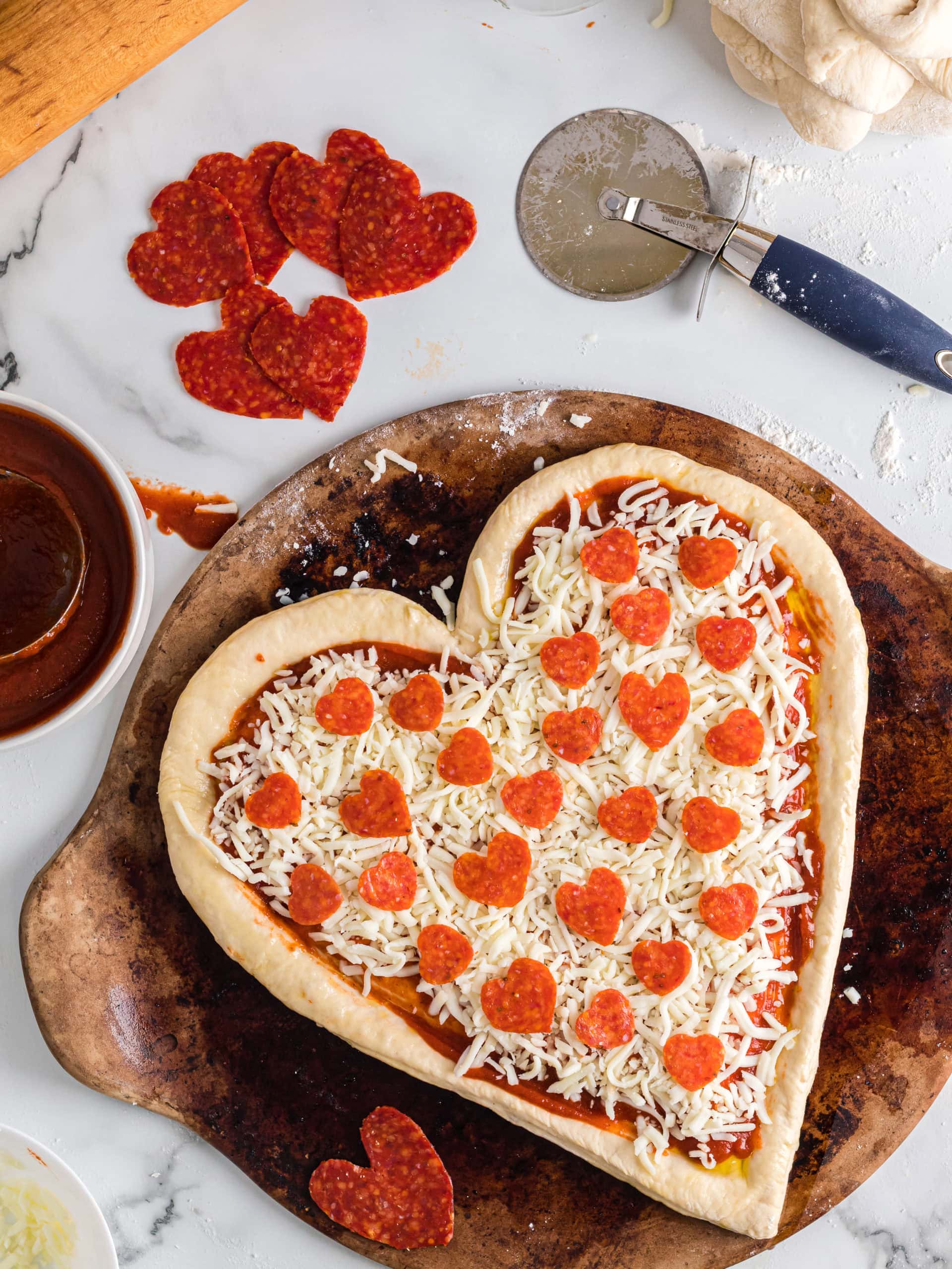 Heart Shaped Pizza Recipe Recipe | Made It. Ate It. Loved It.