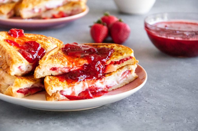 Stuffed French Toast-Strawberry and Cream Cheese