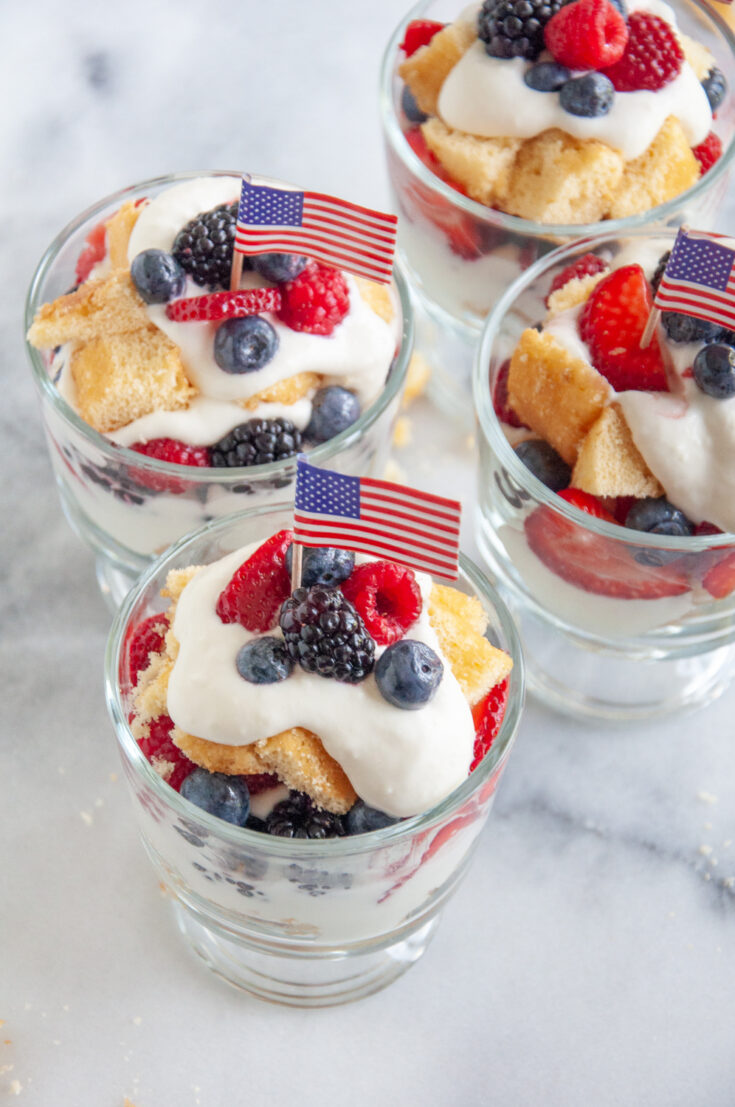 Red White and Blue Trifle Dessert