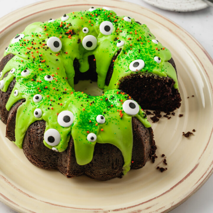 Monster Halloween Cake - The Seaside Baker