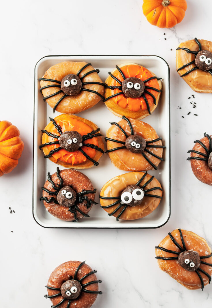 Spider Doughnuts for Halloween