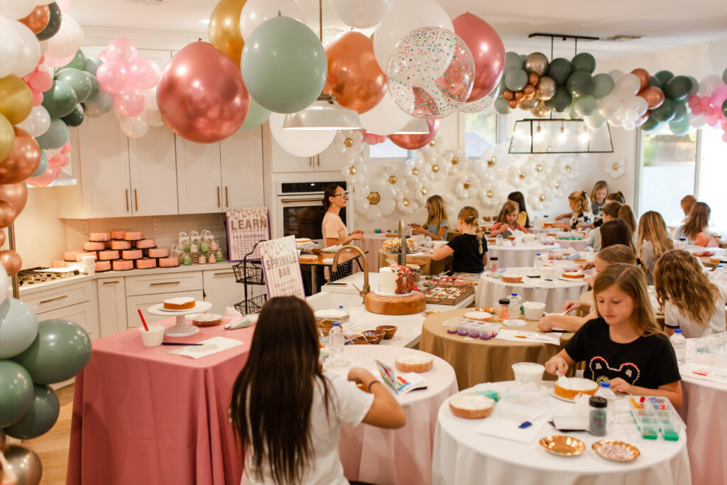 Cake Birthday Party Balloons All Around Kitchen