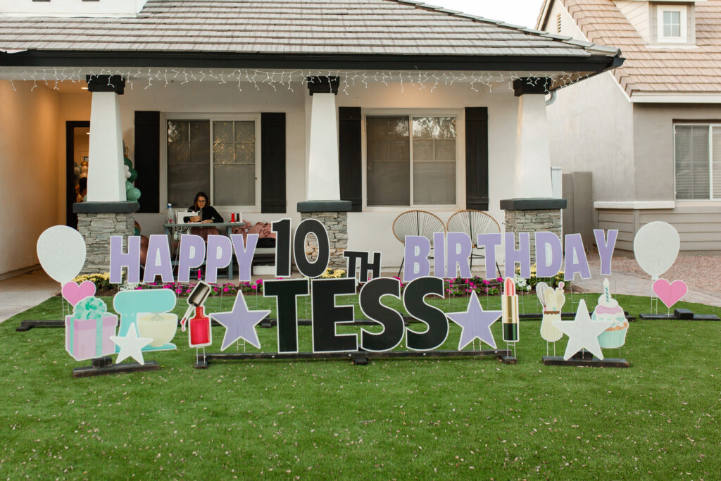 Outdoor Birthday Lawn Sign